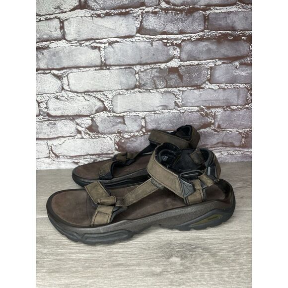 Teva Terra FI 4 Brown Spider Rubber Strap Sandals Men Sz 12M US/45.5EU 1006251 main image 13